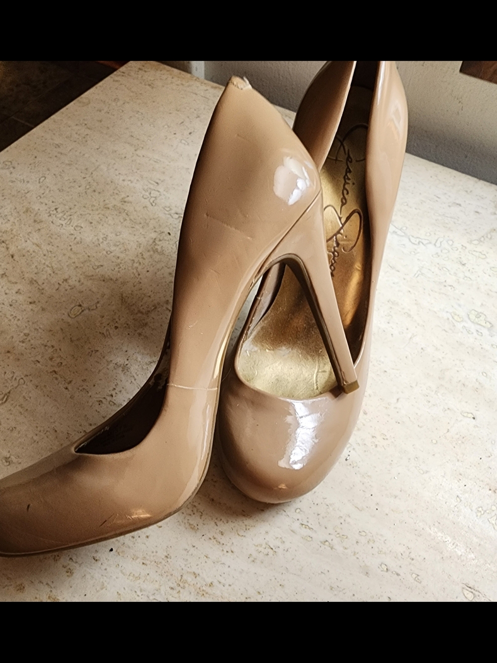 Jessica Simpson, Classic Nude Patent High Heel Pumps - Women